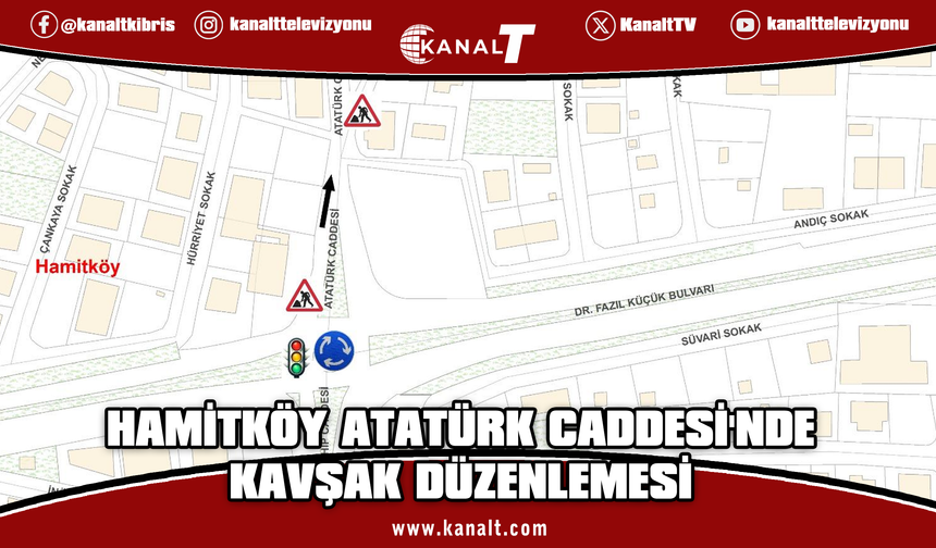 Atatürk Caddesi’nde kavşak düzenlemelerine cumartesi başlanıyor