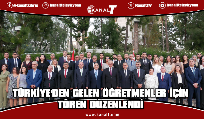KKTC’de görev süreleri dolan öğretmenler için Girne'de veda resepsiyonu düzenlendi