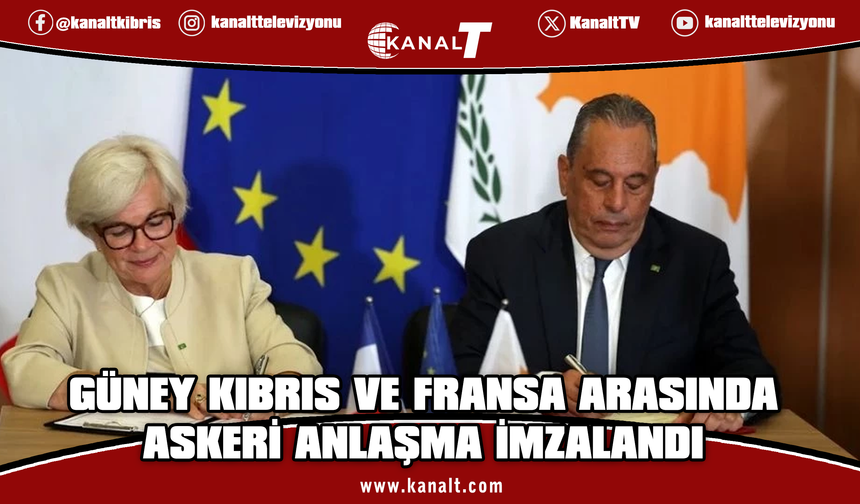 Güney Kıbrıs ile Fransa arasında savunma iş birliği anlaşması imzalandı