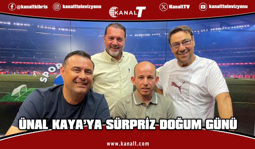 Spor Vizyon’da Ünal Kaya’ya Sürpriz Doğum Günü Kutlaması