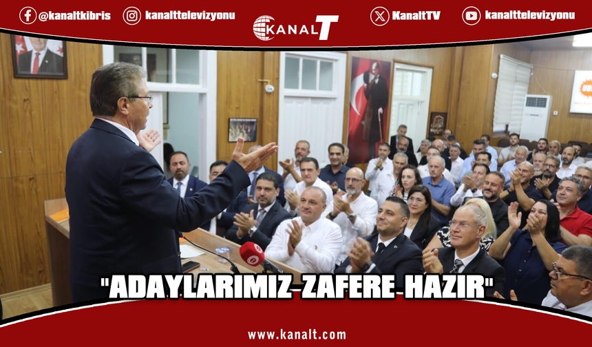 UBP’nin belediye başkan adayları Parti Meclisi’nde oy birliğiyle belirlendi: Adaylarımız zafere hazır!