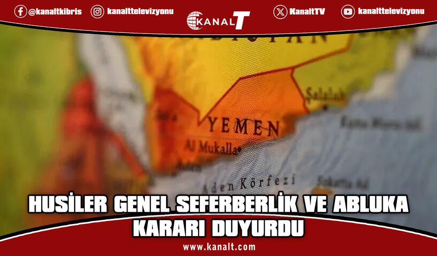 Yemen'deki İran destekli Husiler, Suudi Arabistan'a karşı "deniz ablukası başlattıklarını" açıkladı