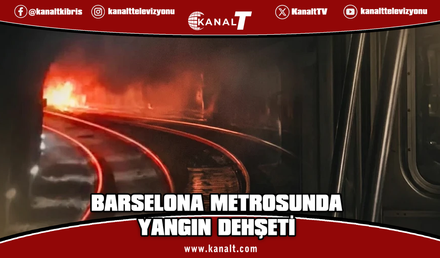 Barselona'da metro hattında çıkan yangında dumandan etkilenen 39 kişi hastaneye kaldırıldı