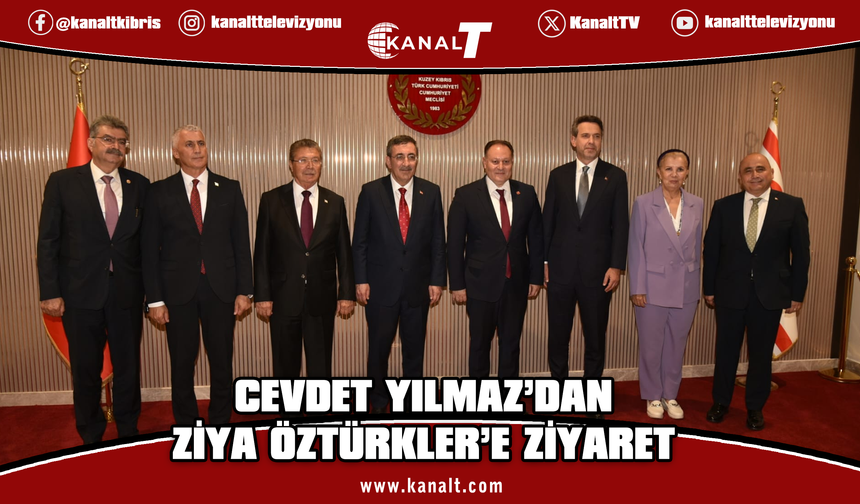 Türkiye Cumhurbaşkanı Yardımcısı Yılmaz, Cumhuriyet Meclisi Başkanı Öztürkler’i ziyaret etti