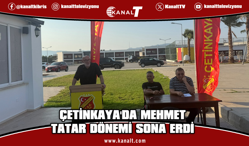Çetinkaya'da Mehmet Tatar dönemi sona erdi