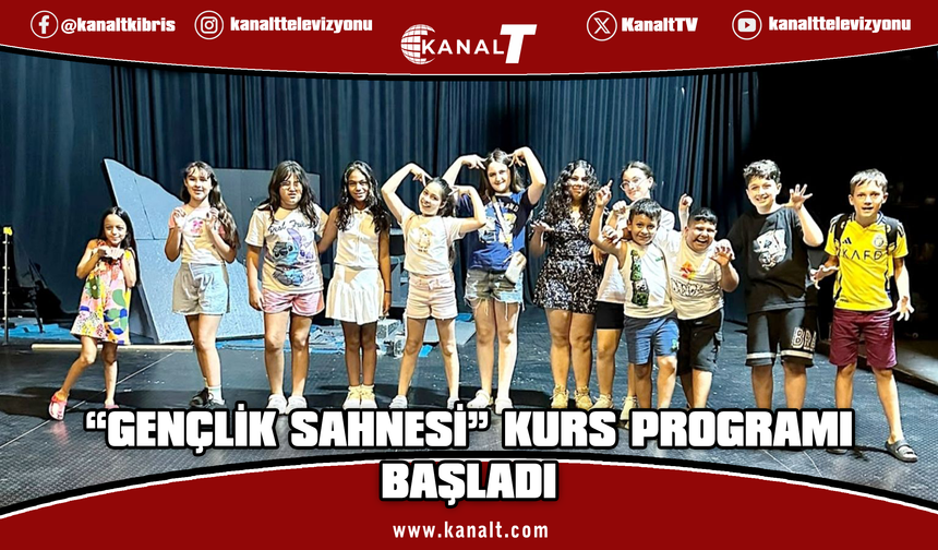 “Gençlik Sahnesi” kurs programı başladı