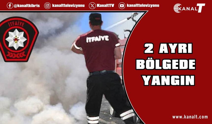 Düzova ve Ozanköy’de yangın