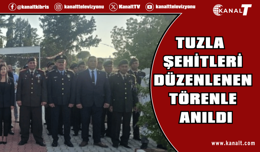 Tuzla şehitleri düzenlenen törenle anıldı