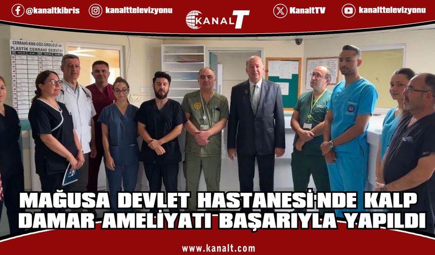 Mağusa Devlet Hastanesi'nde ilk kalp damar cerrahisi ameliyatı başarıyla gerçekleştirildi