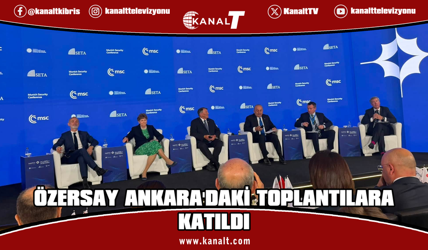 Özersay, "Müttefikler Ankara'da" uluslararası toplantısına katılım sağladı