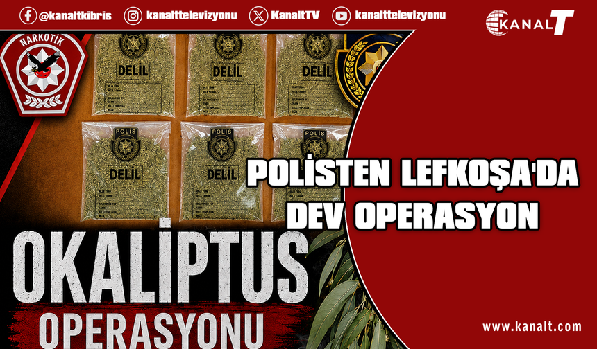 Lefkoşa’da Okaliptus Operasyonu: Uyuşturucu tasarrufundan 3 tutuklu