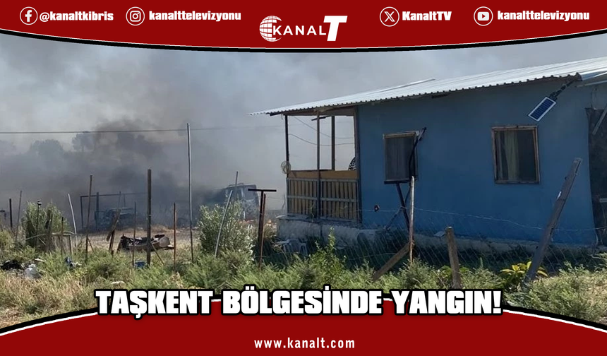 Taşkent bölgesinde yangın: Ekiplerin müdahalesi sürüyor