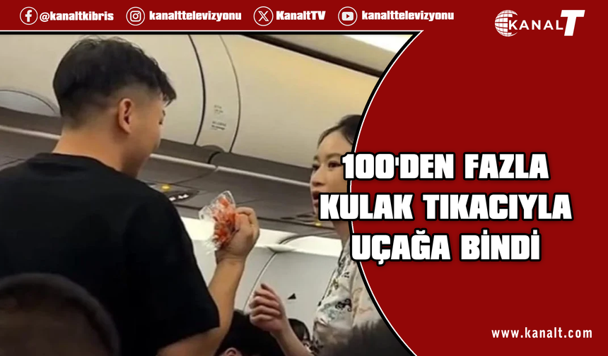 Çinli baba, ağlayan bebeği için uçakta yolculara kulak tıkacı dağıttı