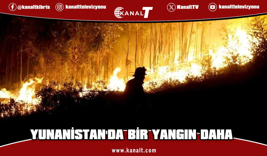 Yunanistan'da Selanik yakınlarındaki Kufalya bölgesinde orman yangını çıktı