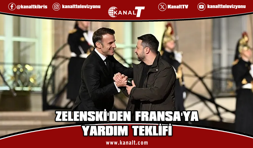 Zelenski'den Macron'a dikkat çeken yardım teklifi