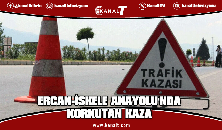 Geçitkale yakınlarında minibüs servi ağaçlarına çarptı: 5 kişi hastaneye kaldırıldı