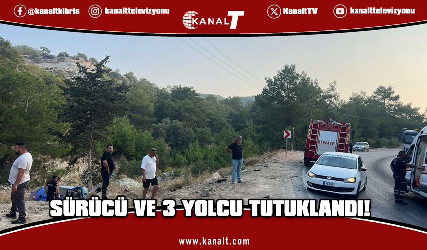 Ölümlü kazada polise yalan beyan: Sürücü ve 3 yolcu tutuklandı