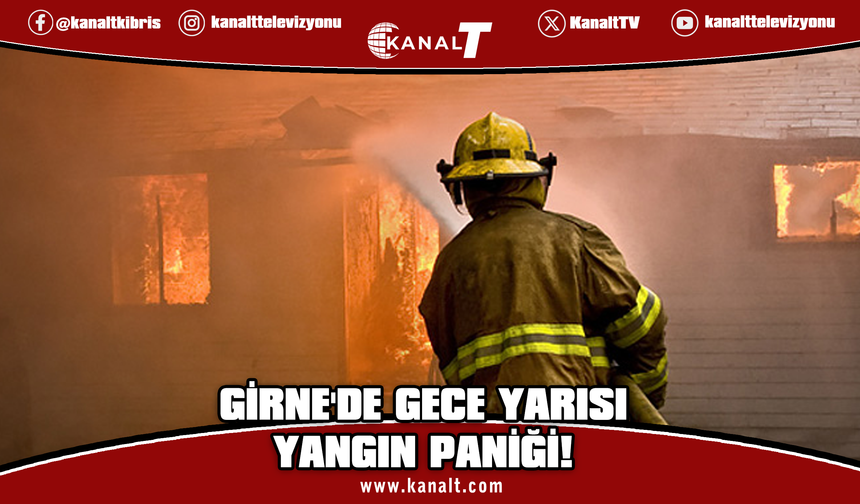 Girne’de evde çıkan yangın ev sakinleri tarafından söndürüldü