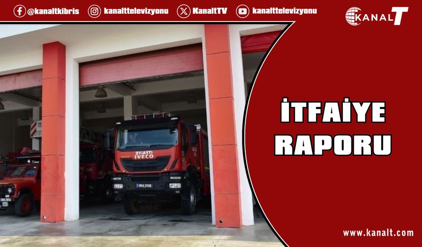 İtfaiye raporu: 18 yangın ve 21 özel servis olayında 1 milyon 51 bin 500 TL'lik maddi zarar