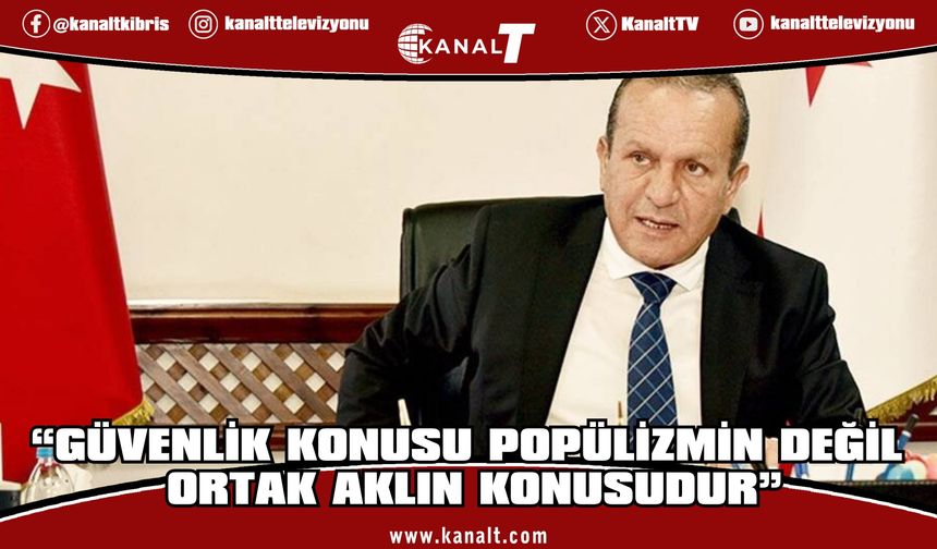 Ataoğlu: “Güvenlik Konusu Popülizmin Değil, Ortak Aklın Konusudur”
