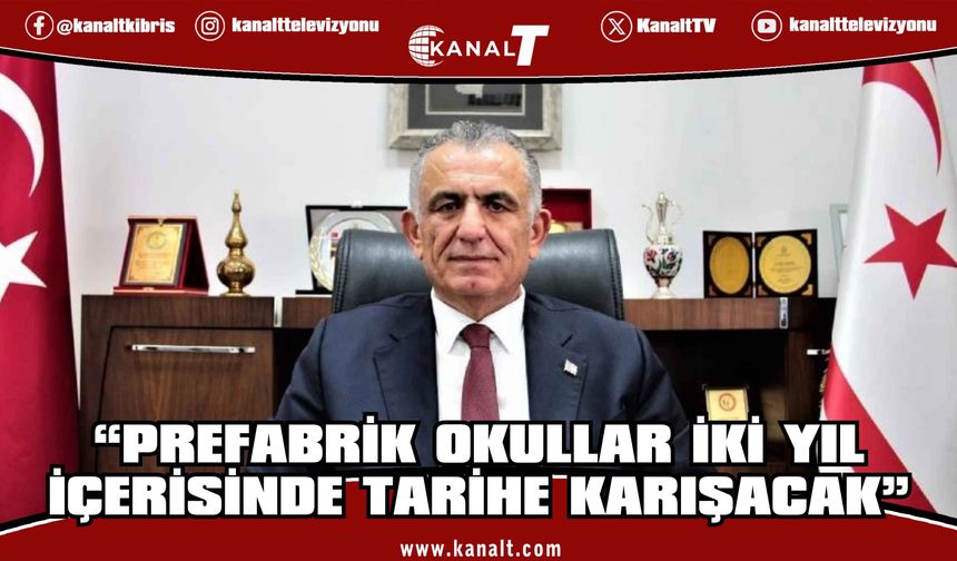 Milli Eğitim Bakanı Çavuşoğlu: Prefabrik okullar iki yıl içerisinde tarihe karışacak