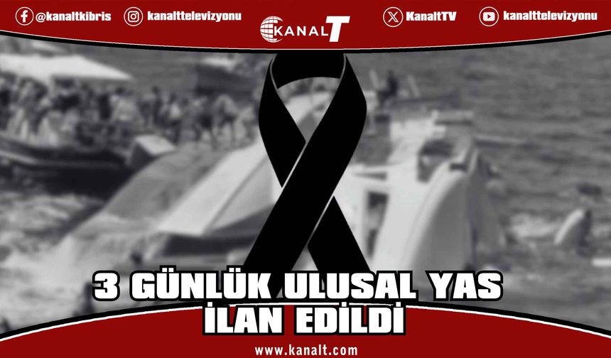 3 günlük ulusal yas ilan edildi