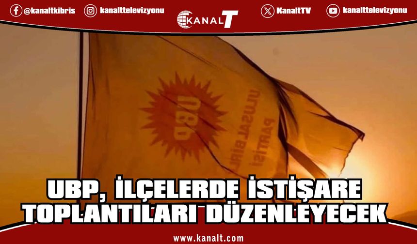 UBP, ilçelerde istişare toplantıları düzenleyecek