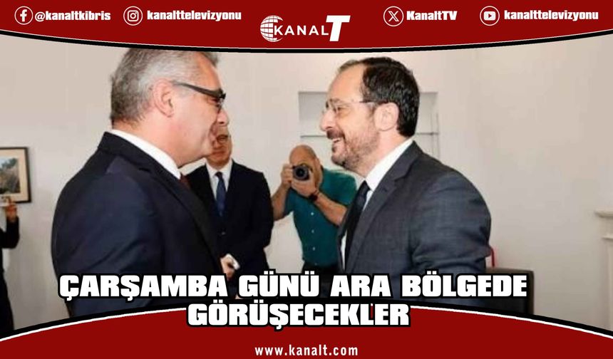 Erhürman ve Hristodulidis çarşamba günü ara bölgede görüşecek