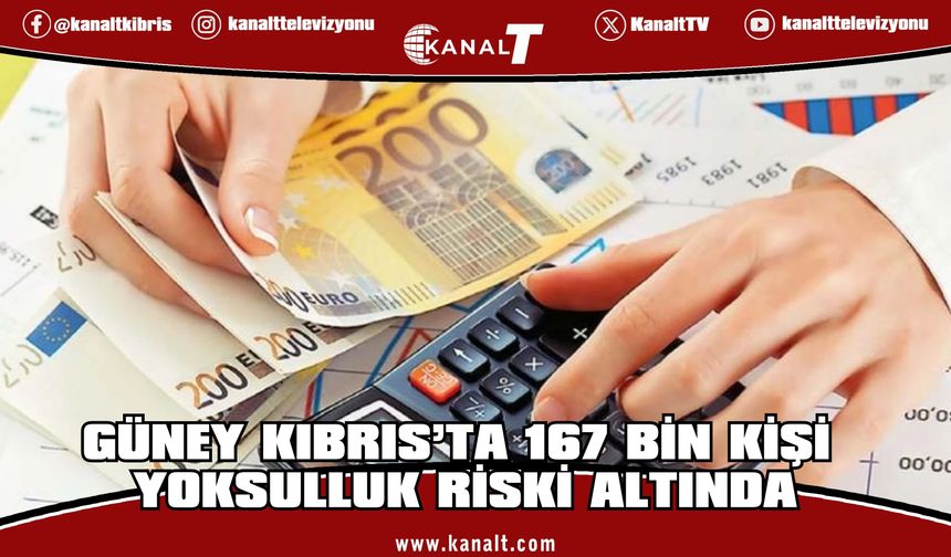 Güney Kıbrıs’ta her 6 kişiden biri yoksulluk veya dışlanma riski altında