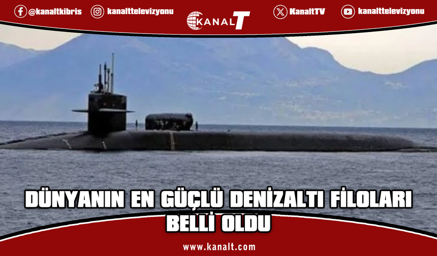 Dünyanın en büyük denizaltı filoları açıklandı: Türkiye sıralamada 9'uncu oldu