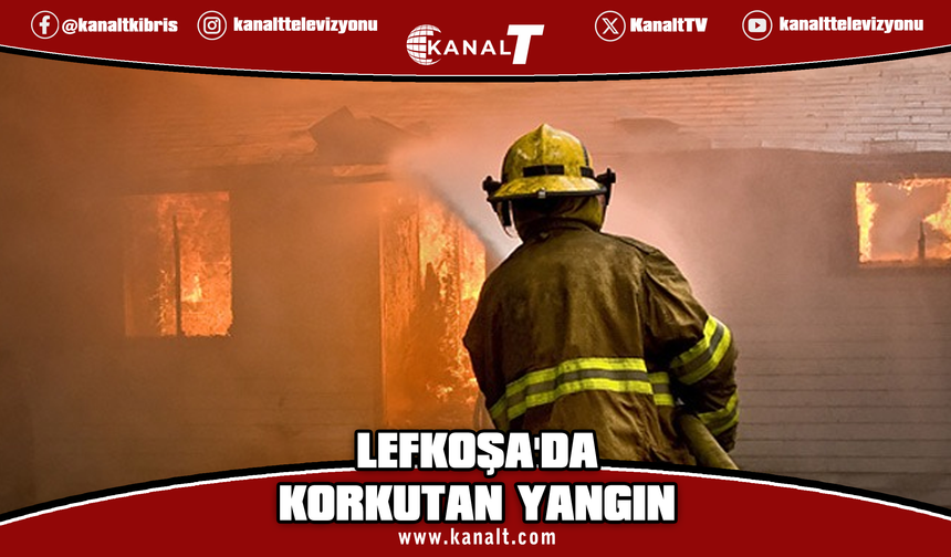 Lefkoşa'nın Kızılbaş bölgesinde apartman yangını: 15 kişi dumandan etkilendi