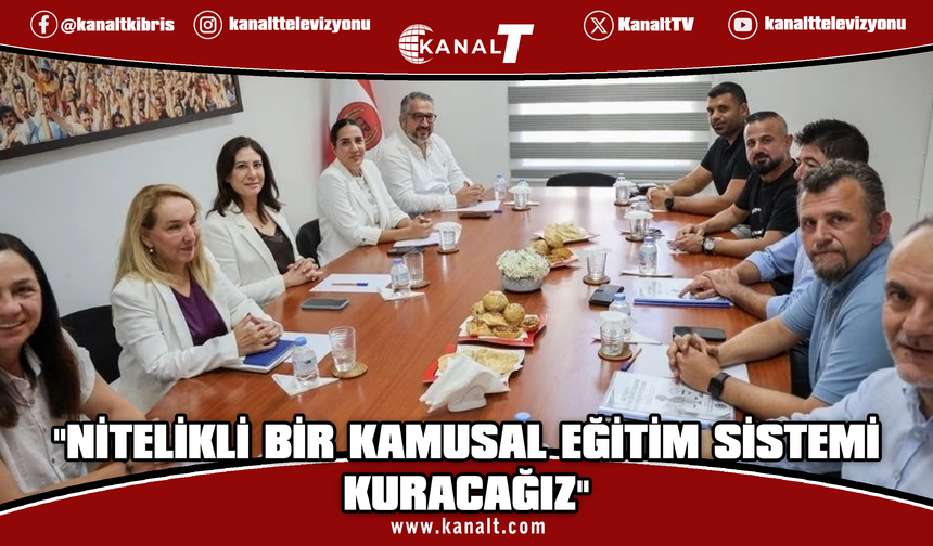 CTP, KTOEÖS heyetini kabul etti: Göç Yasası ve eğitim sorunları masaya yatırıldı