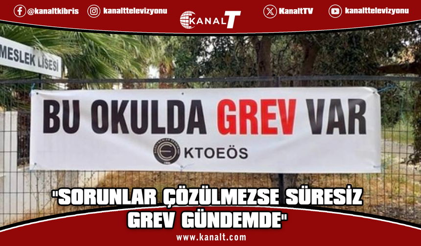 KTOEÖS: Lefke Gazi Lisesi'nde sorunlar çözülmezse tüm eylem seçeneklerini gündeme alacağız