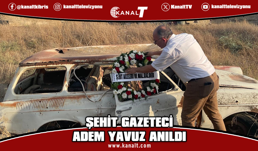 Şehit Gazeteci Adem Yavuz saldırıya uğradığı yerde anıldı