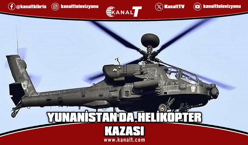 Yunanistan'ın Şifnoz Adası'nda helikopter düştü