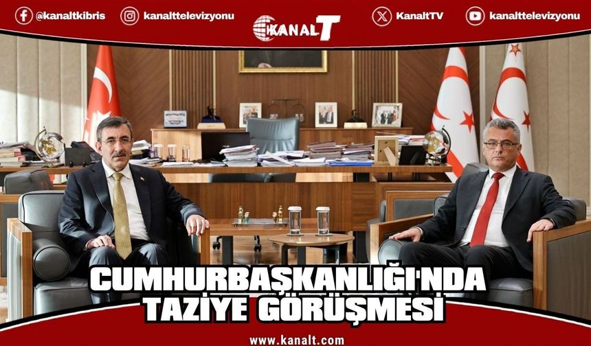 Tufan Erhürman, Türkiye Cumhuriyeti Cumhurbaşkanı Yardımcısı Cevdet Yılmaz’ı kabul etti