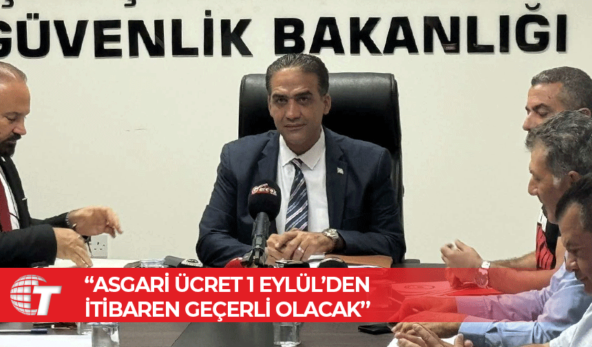 Bakan Gardiyanoğlu: Asgari ücret 18 Eylül’de belirlenecek