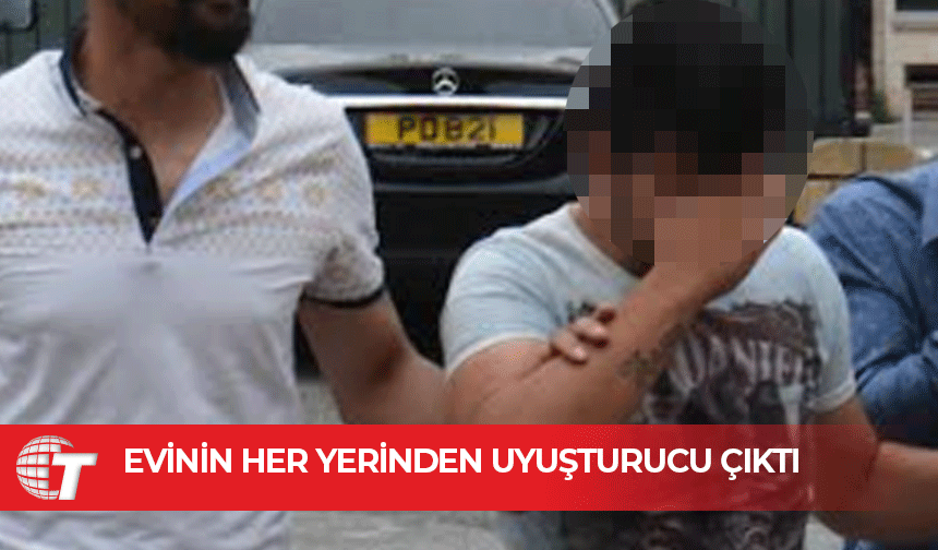 Çatalköy'de uyuşturucudan tutuklanan zanlı mahkemeye çıkarıldı