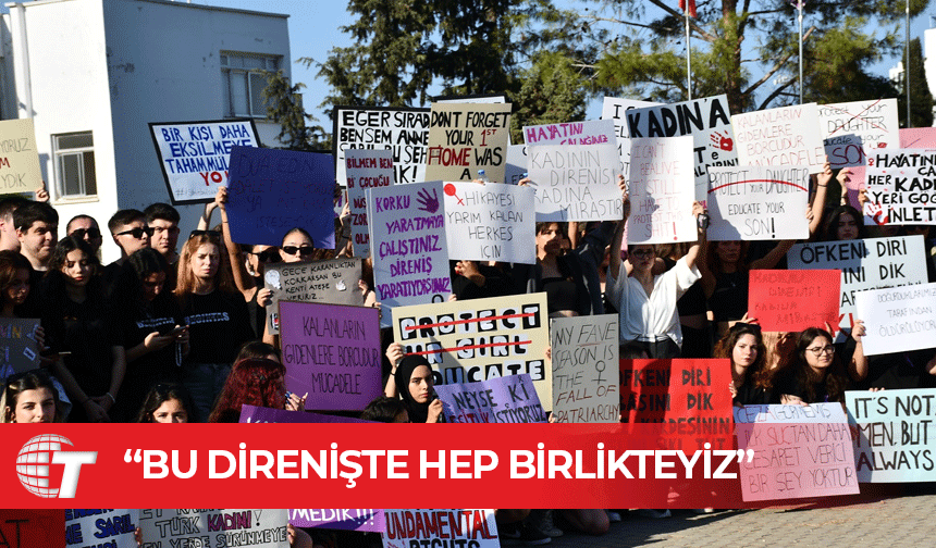 DAÜ’lüler kadına yönelik şiddetin son bulması için yürüdü