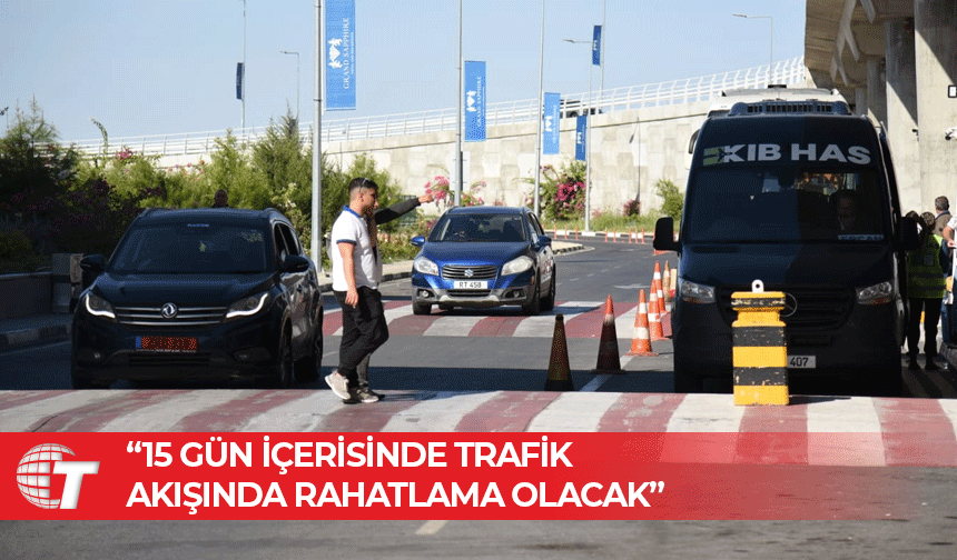 Ercan’da gelen yolcu terminali dışındaki araç trafiğinin düzenlenmesi için iş birliğine gidiliyor