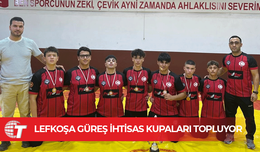 Lefkoşa Güreş İhtisas kupaları topluyor