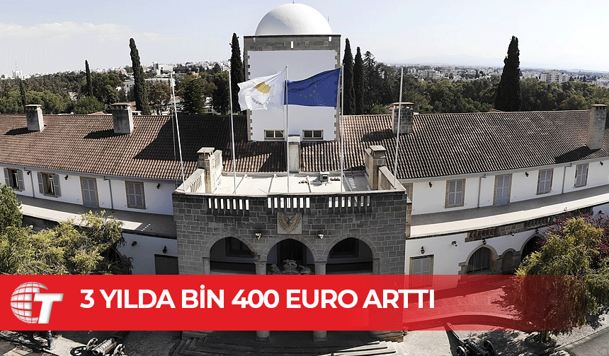 Rum Yönetimi Başkanlık maaşı 3 yılda bin 400 euro arttı