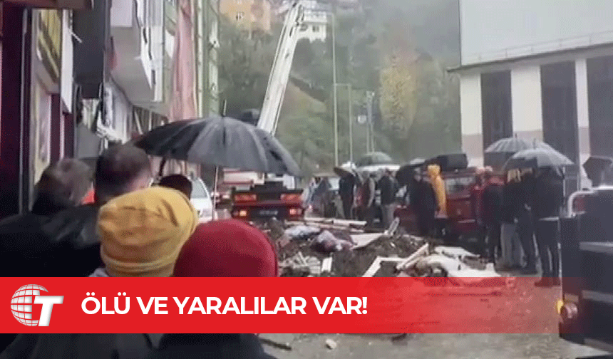 Rize'de heyelan: 1 ölü, 3 yaralı