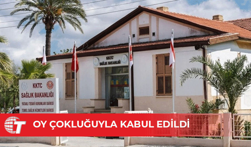 Sağlık Bakanlığı bütçesi oy çokluğuyla kabul edildi