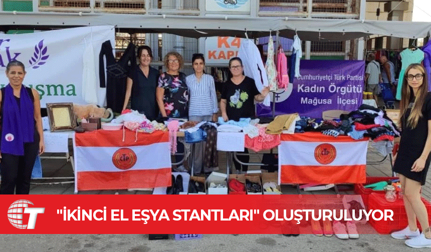 CTP Kadın Örgütü Mağusa İlçesi, "İkinci El Eşya Stantları" oluşturmaya başladı