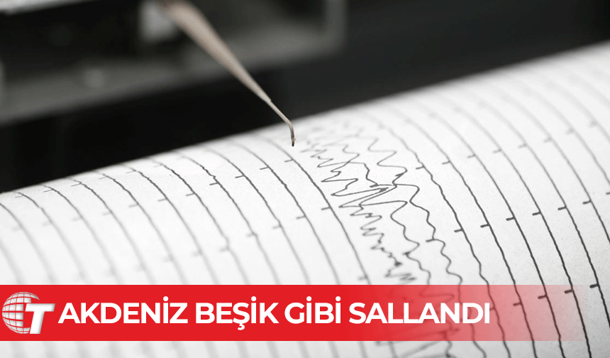 Akdeniz'de 4,7 büyüklüğünde deprem