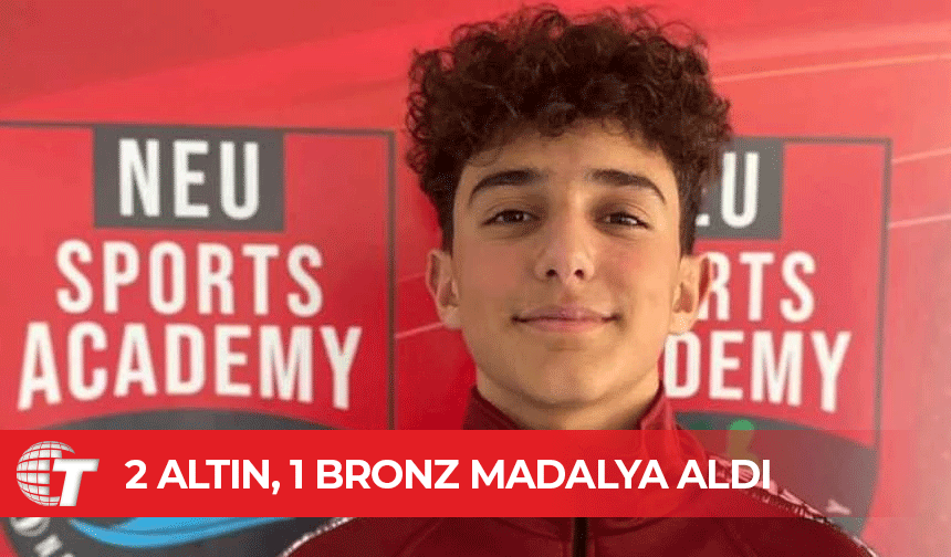 Erten Can Kasımoğlu, Türkiye finallerinde 2 altın, 1 bronz madalya aldı