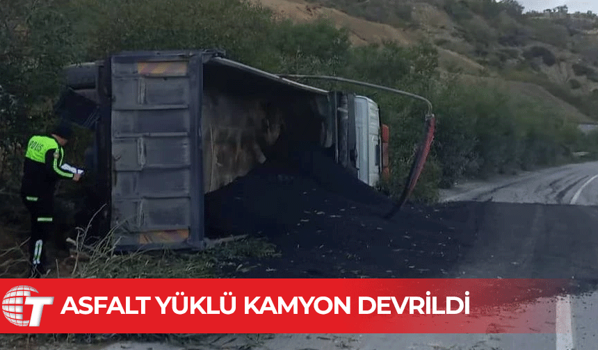 Girne – Değirmenlik yolunda kamyon sürücüsü hakimiyetini kaybetti