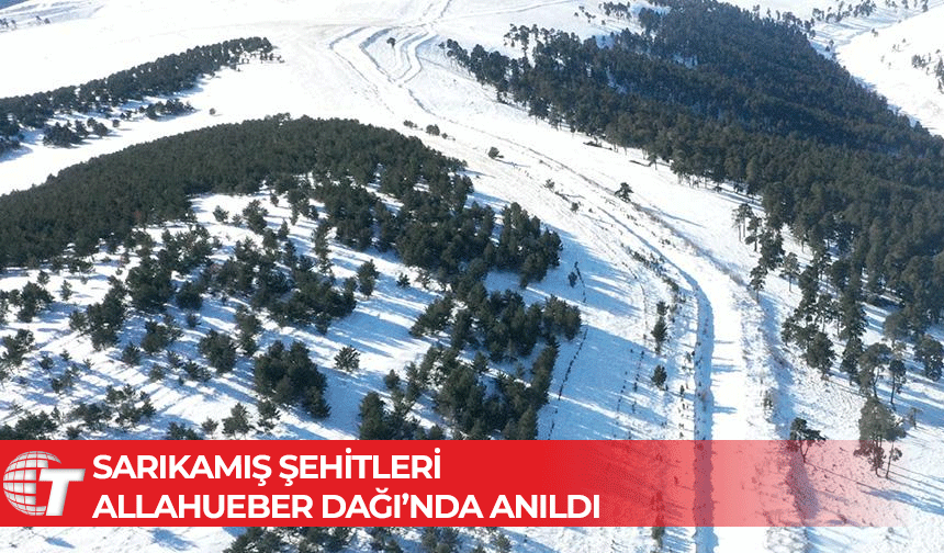 Sarıkamış şehitlerini anmak için Allahuekber Dağı'na tırmandılar