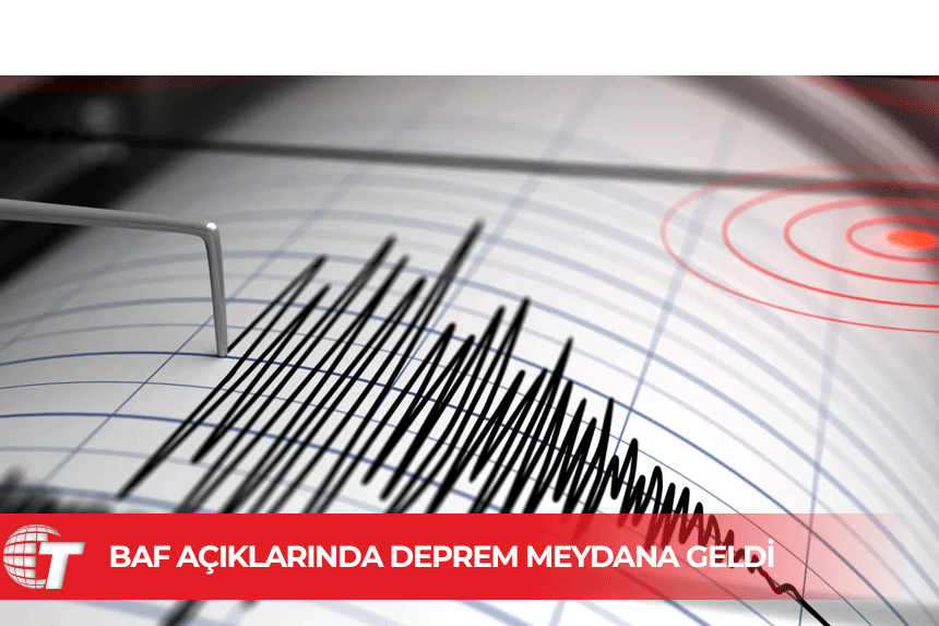 Baf açıklarında 4.2 büyüklüğünde deprem